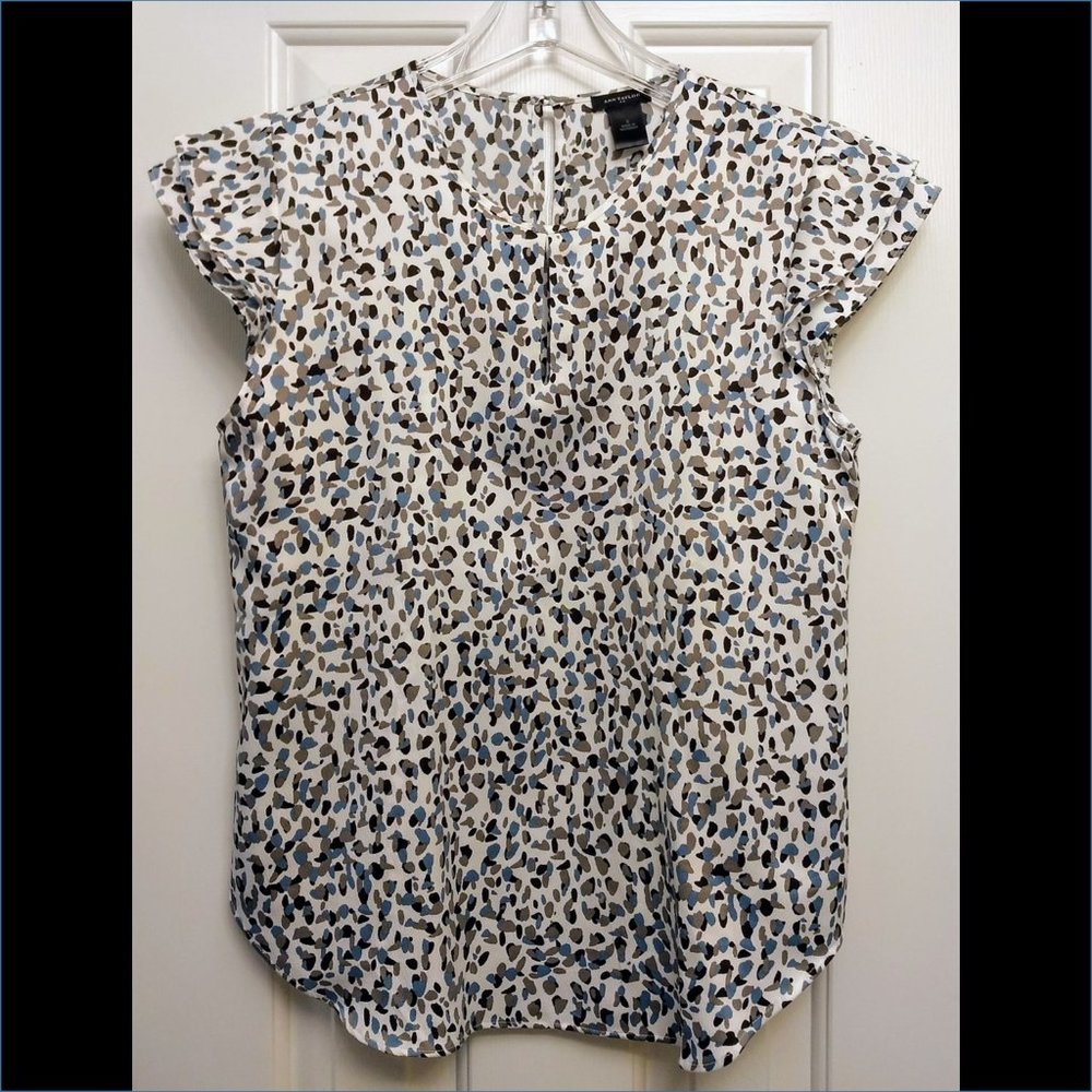 Ann Taylor Cap-Sleeve Blouse